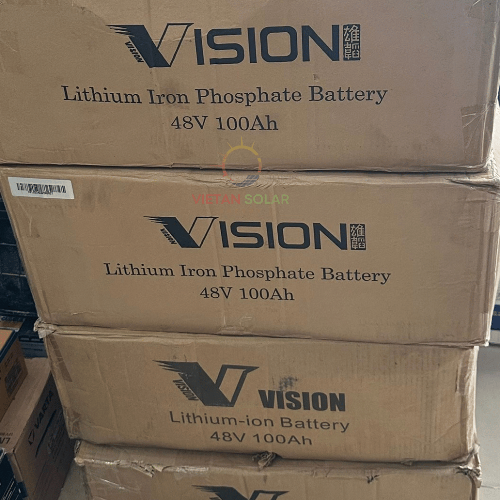 Pin lưu trữ điện mặt trời Vision 4.8kw 48v 100Ah